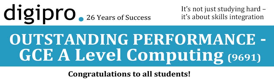 CIE A Level Computing Results 2015 - A stunning group performance once again by Digipro students!